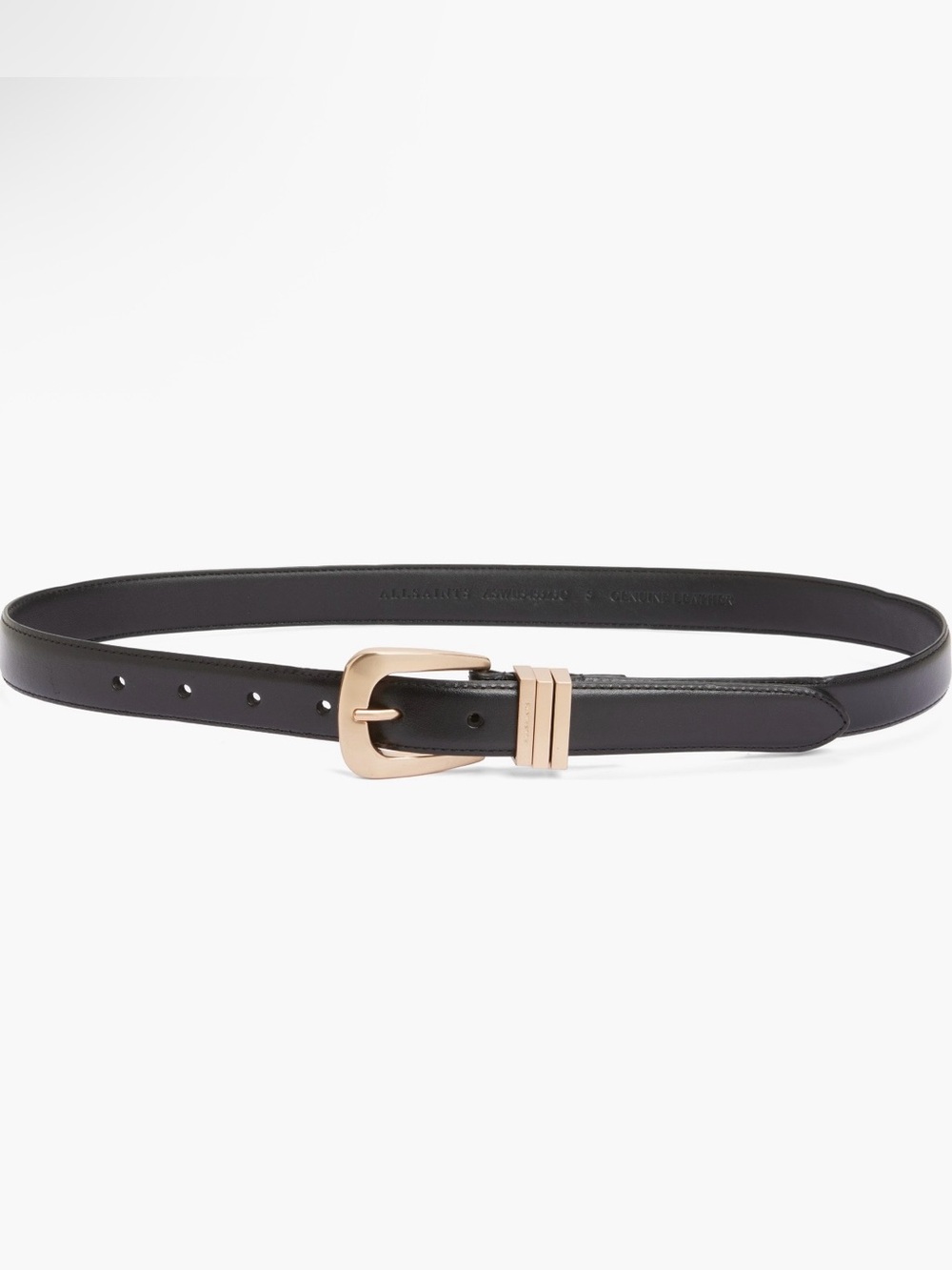 NWT AllSaints Triple Keeper Leather Belt